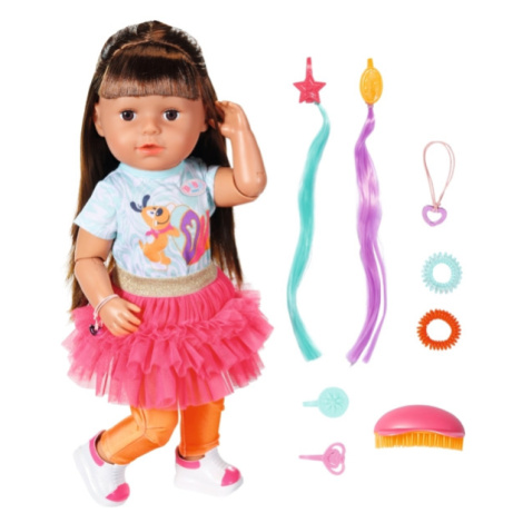 Starší sestřička BABY born Play & Style, brunetka, 43 cm Zapf Creation