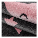 ELIS DESIGN Dětský koberec - Růžové komety rozměr: 80x150