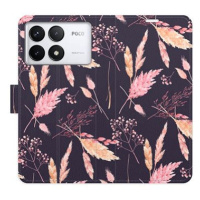 iSaprio Flip pouzdro Ornamental Flowers 02 pro Poco F6 Pro