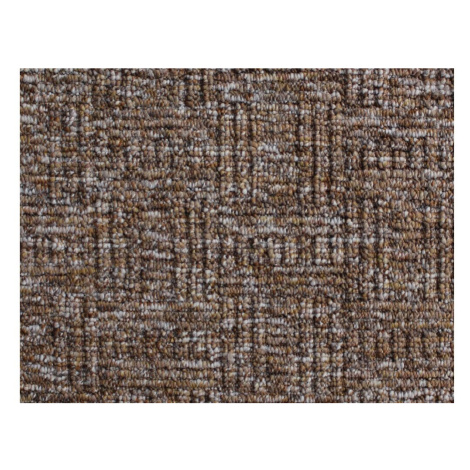 Spoltex koberce Liberec AKCE: 50x480 cm Metrážový koberec Optik 15 Hnědý - Bez obšití cm
