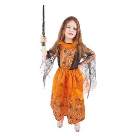 RAPPA - Dětský kostým čarodějnice Pavučinka (S) e-obal