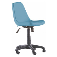 Otočná kancelářská židle na kolečkách comfy - modrá