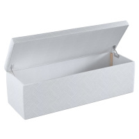 Dekoria Čalouněná skříň, vzor v odstínech šedo-bílé, 120 x 40 x 40 cm, Sunny, 143-43