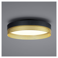 HELL Síťové stropní svítidlo LED, Ø 45 cm, černá/zlatá