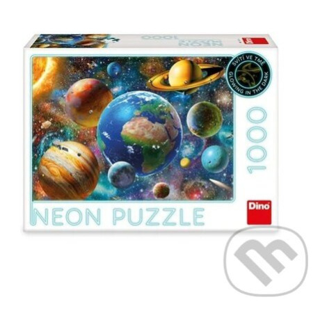 Puzzle 1000 Planety neon Dino