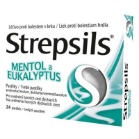 STREPSILS MENTOL A EUKALYPTUS 0,6MG/1,2MG pastilka 24