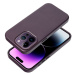 Smarty Leather Mag kryt s MagSafe iPhone 15 Pro tmavě fialový