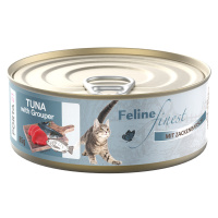 Výhodné balení Feline Finest 24 x 85 g - tuňák s kanicem