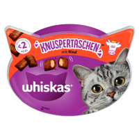 Whiskas křupavé tašticky snacky, 3 x balení - 2 + 1 zdarma! - Hovězí (3 x 60 g)