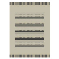 Devos koberce Kusový koberec Floorlux 20001 Silver/Black – na ven i na doma - 60x110 cm