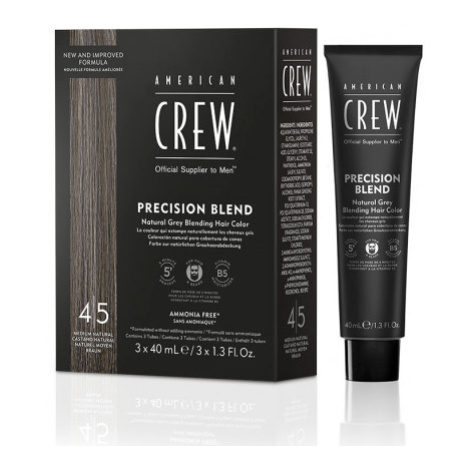 American Crew Precision Blend - bezamoniakové pánské barvy na vlasy a bradu, 3x40 ml 3x40 ml - M