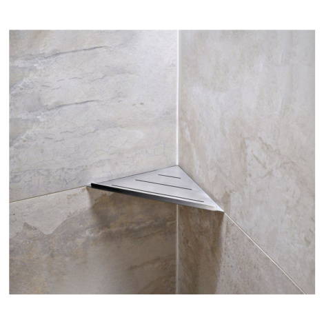 SAPHO SMART rohová police do spár 297x15x210mm, nerez lesk XJ615