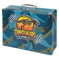 BAAGL Skládací školní kufřík Dinosaurs World s kováním Presco Group