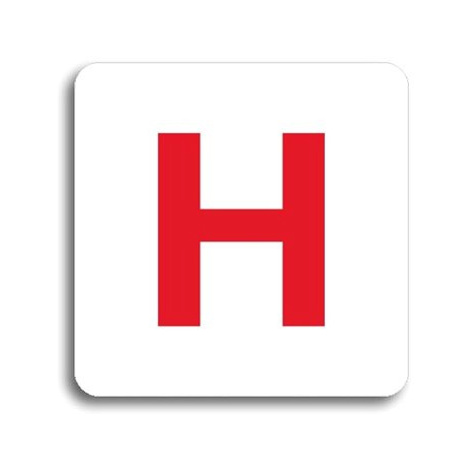 Accept Piktogram "hydrant" (80 × 80 mm) (bílá tabulka - barevný tisk bez rámečku)