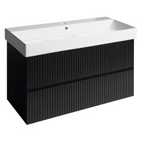 Sapho FILENA umyvadlová skříňka 95x51,5x43cm, černá mat strip