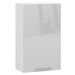 Ak furniture Závěsná kuchyňská skříňka Olivie W 50 cm bílá/metalický lesk
