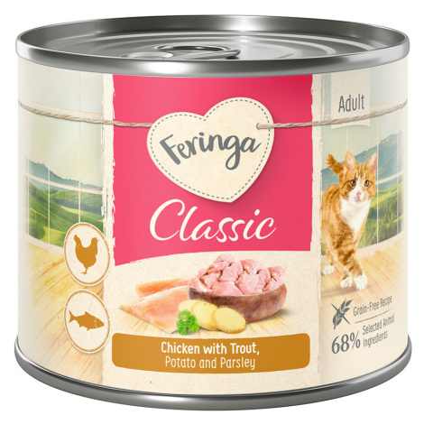 Feringa Classic Meat Menu 24 x 200 g - pstruh a kuřecí