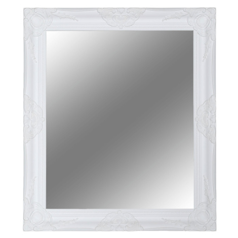 Zrcadlo, bílý dřevěný rám, MALKIA TYP 13 Tempo Kondela