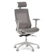 Kancelářská ergonomická židle VEGA — síťovina, šedá