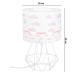 ELIS DESIGN Dětská stolní lampa - Růžové mráčky