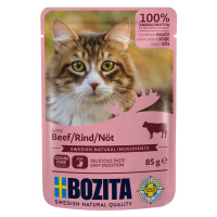 Bozita Pouch kousky v omáčce s hovězím masem 12 × 85 g