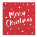 Procos Vánoční ubrousky - Merry Christmas červené 33 x 33 cm 20 ks