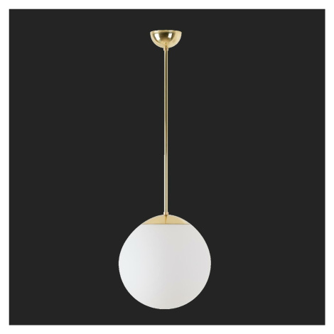 OSMONT ADR60554 ADRIA P2 závěsné skleněné svítidlo mosaz leštěná / bílá IP40 4000 K 20W LED DALI