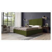 Eka Čalouněná postel Berry - Riviera 180x200 cm Barva látky Riviera: Olivová (36), Úložný prosto