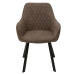 LuxD Designová židle Francesca, šedohnědá taupe