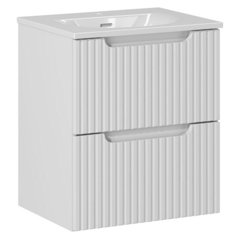 Comad Závěsná skříňka Nova White I se zápustným umyvadlem 50 cm bílá