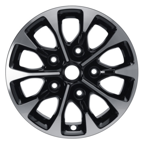 Kolo z lehké slitiny 17" Provedení s 10 paprsky v černé barvě s frézovaným povrchem Ford Parts