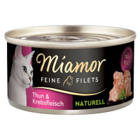 Miamor Feine Filets Naturelle tuňák a krab 24 × 80 g