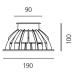 Artemide Ego 90 pojezdové ocel 10d 3000K čtverec T4003SPW00