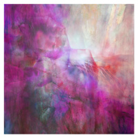 Ilustrace drifting - composition in purple, Annette Schmucker, 40 × 40 cm