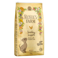 Výhodné balení Rosie's Farm 2 x 12 kg - kuřecí
