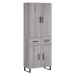 vidaXL Skříň highboard šedá sonoma 69,5 x 34 x 180 cm kompozitní dřevo