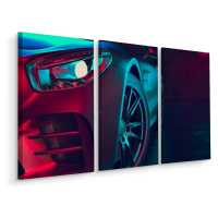 MyBestHome BOX Vícedílné plátno Přední Část 3D Sportovního Vozu Varianta: 100x150