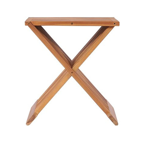 Skládací stolička 40 x 32 x 45 cm masivní teakové dřevo SHUMEE