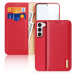 Dux Ducis Hivo pouzdro Samsung Galaxy S23 flip cover wallet stand RFID lock red