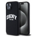 Pouzdro DKNY Liquid Silicone Arch Logo MagSafe zadní kryt Apple iPhone 14 Black