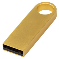 EX Kovový Mini USB flash disk 16 GB, 4x1,2x0,5 cm - více barev Barva kovu: Zlatá