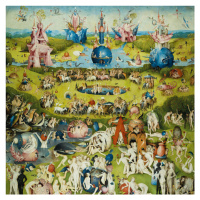 Obrazová reprodukce Zahrada pozemských rozkoší, Hieronymus Bosch, 40 × 40 cm