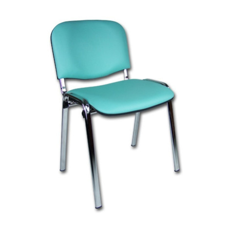 Konferenční židle ISO eko-kůže CHROM Zelinkavá D7 EKO Mazur