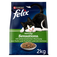 Felix Inhome Sensations s kuřecím masem a zeleninou 2 kg