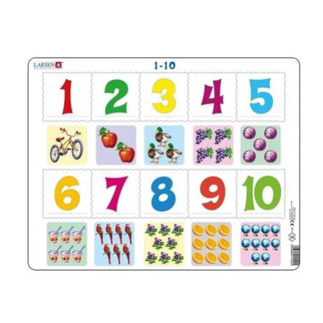 Dino Čísla 1-10 - Vzdělávací puzzle