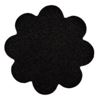Vopi Kusový koberec Eton černý květina