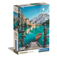 Puzzle 500 Braies lake Compact