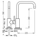Tres MAX-TRES 162541 Jednopáková dřezová kuchyňská baterie - lesklý chrom