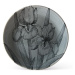 Keramický mělký talíř FLORA 26,5 cm šedá