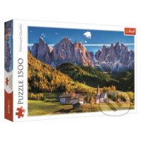 Údolí Val di Funes, Dolomity - puzzle z kategorie Přírodní scenérie